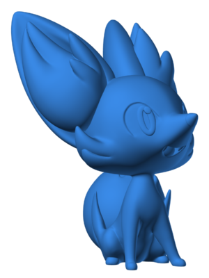 Fennekin 3 3D Baskı Modeli — Pokémon