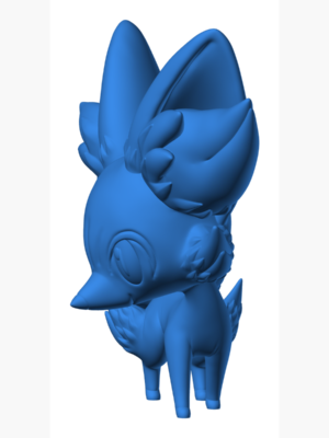 Fennekin 4 3D Baskı Modeli — Pokémon