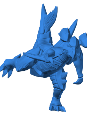 Gabite 3D Baskı Modeli — Pokémon
