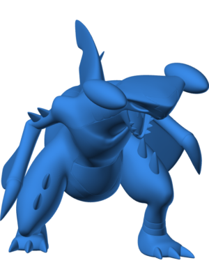 Garchomp 2 3D Baskı Modeli — Pokémon