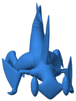 Garchomp 7 3D Baskı Modeli — Pokémon