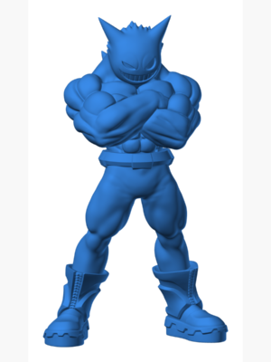 Gengar 14 3D Baskı Modeli — Pokémon