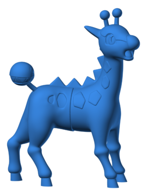 Girafarig 3D Baskı Modeli — Pokémon