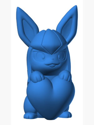 Glaceon 14 3D Baskı Modeli — Pokémon