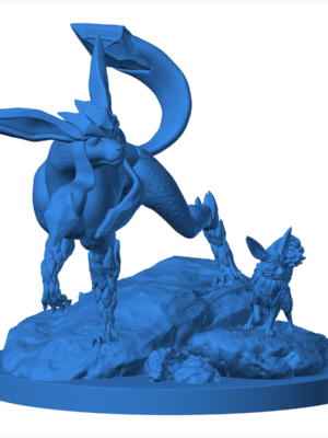 Glaceon 3 3D Baskı Modeli — Pokémon