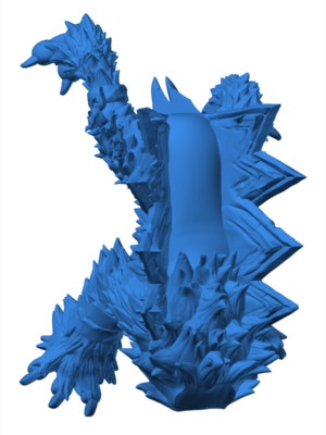 GougingFire 1 3D Baskı Modeli — Pokémon