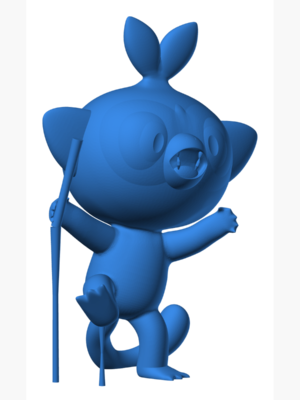 Grookey 3D Baskı Modeli — Pokémon