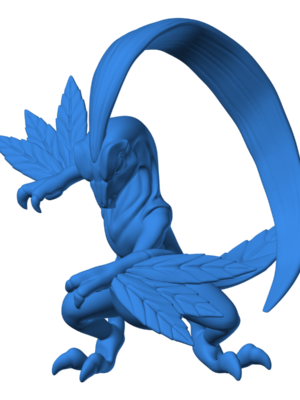 Grovyle 3D Baskı Modeli — Pokémon