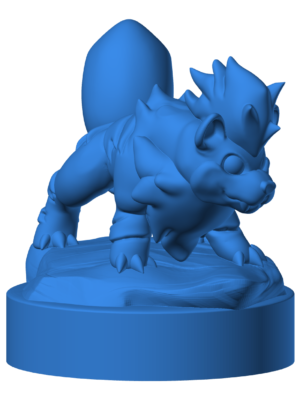 Growlithe 2 3D Baskı Modeli — Pokémon