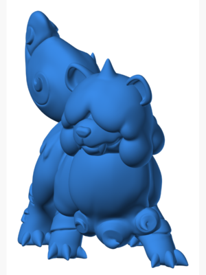 Growlithe 3 3D Baskı Modeli — Pokémon