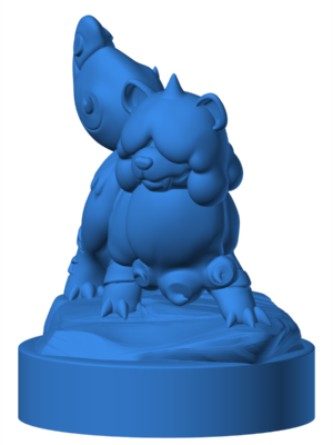 Growlithe 4 3D Baskı Modeli — Pokémon