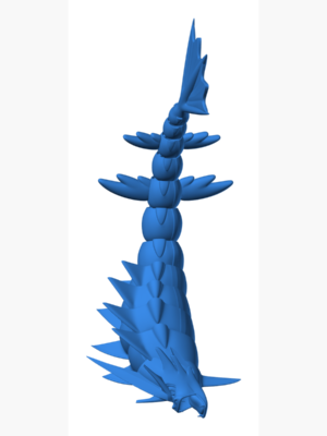Gyarados 2 3D Baskı Modeli — Pokémon