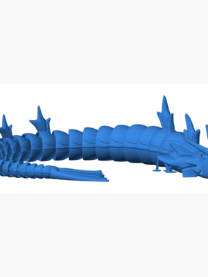 Gyarados 4 3D Baskı Modeli — Pokémon