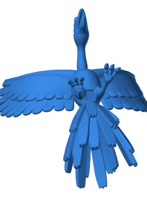 HoOh 3D Baskı Modeli — Pokémon