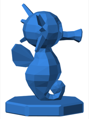 Horsea 3D Baskı Modeli — Pokémon