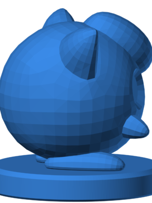Jigglypuff 8 3D Baskı Modeli — Pokémon