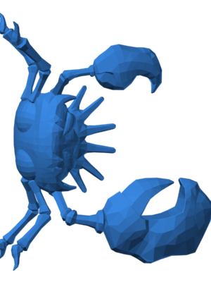 Kingler 3D Baskı Modeli — Pokémon