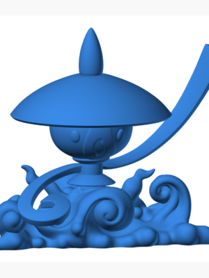 Lampent 3D Baskı Modeli — Pokémon