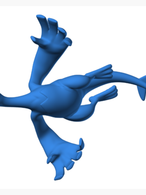 Lugia 2 3D Baskı Modeli — Pokémon
