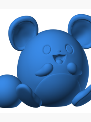Marill 3D Baskı Modeli — Pokémon