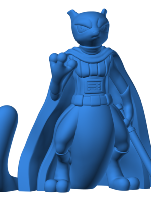 Mewtwo 11 3D Baskı Modeli — Pokémon