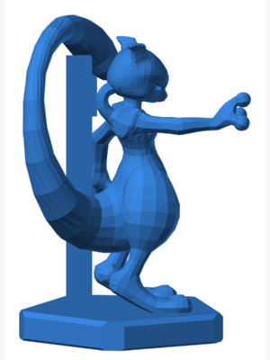 Mewtwo 7 3D Baskı Modeli — Pokémon