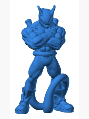 Mewtwo 8 3D Baskı Modeli — Pokémon