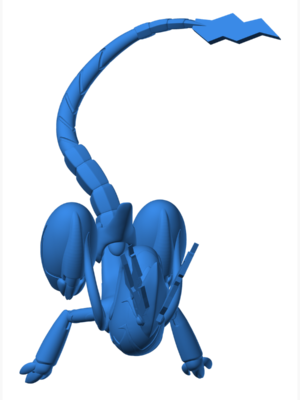 Miraidon 1 3D Baskı Modeli — Pokémon