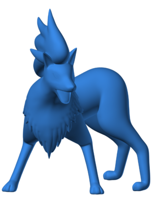 Ninetales 1 3D Baskı Modeli — Pokémon