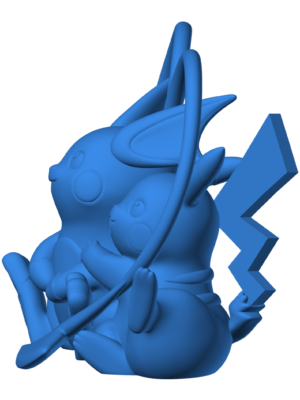 Pikachu 28 3D Baskı Modeli — Pokémon