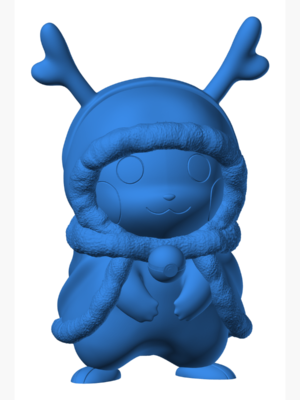 Pikachu 44 3D Baskı Modeli — Pokémon