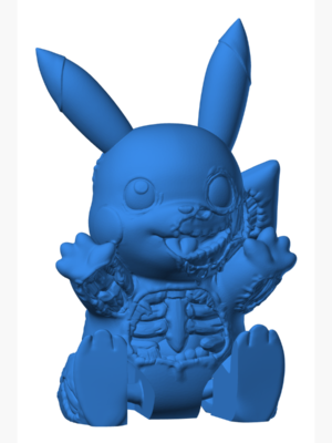 Pikachu 46 3D Baskı Modeli — Pokémon