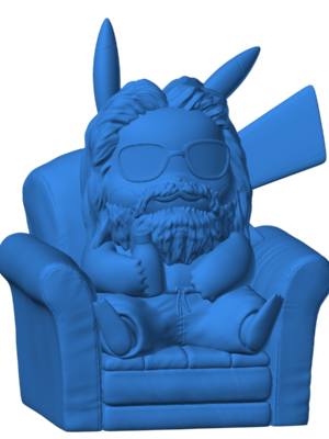 Pikachu 54 3D Baskı Modeli — Pokémon