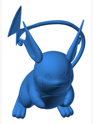 Pikachu 81 3D Baskı Modeli — Pokémon