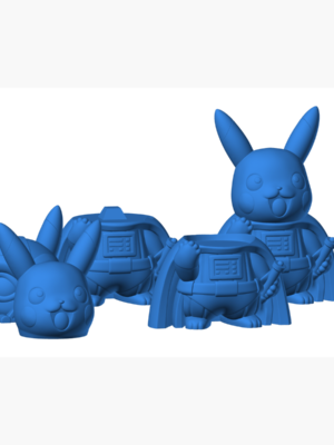 Pikachu 9 3D Baskı Modeli — Pokémon
