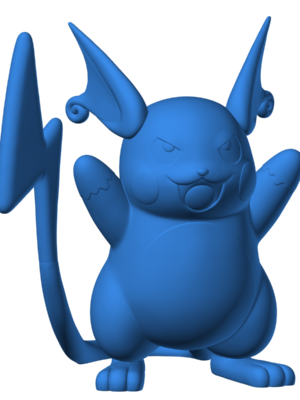 Raichu 4 3D Baskı Modeli — Pokémon