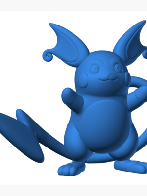 Raichu 5 3D Baskı Modeli — Pokémon