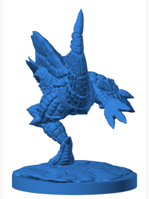 Rampardos 3 3D Baskı Modeli — Pokémon