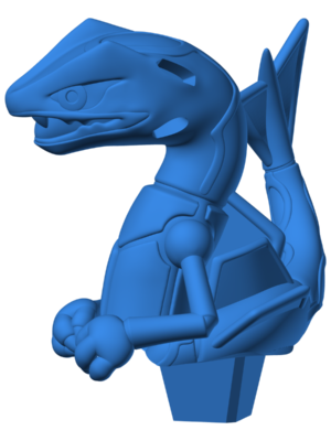 Rayquaza 1 3D Baskı Modeli — Pokémon