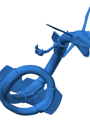 Rayquaza 2 3D Baskı Modeli — Pokémon