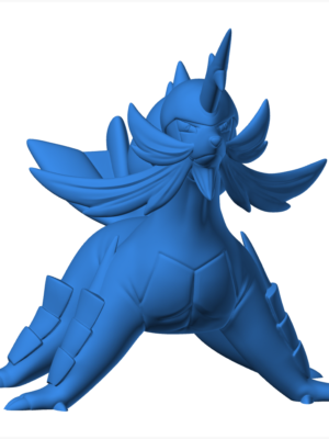 Samurott 3D Baskı Modeli — Pokémon