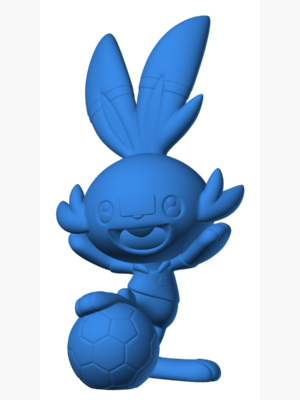 Scorbunny 3D Baskı Modeli — Pokémon