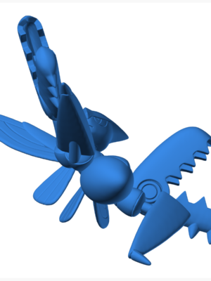 Scyther 4 3D Baskı Modeli — Pokémon