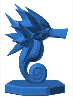 Seadra 3D Baskı Modeli — Pokémon