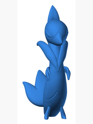 Servine 3D Baskı Modeli — Pokémon