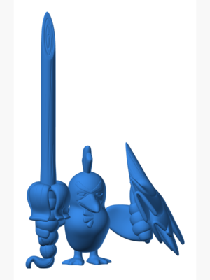 Sirfetchd 3D Baskı Modeli — Pokémon