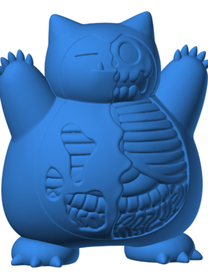 Snorlax 2 3D Baskı Modeli — Pokémon