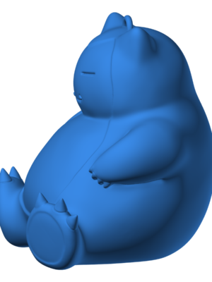 Snorlax 7 3D Baskı Modeli — Pokémon