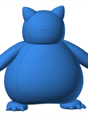 Snorlax 9 3D Baskı Modeli — Pokémon