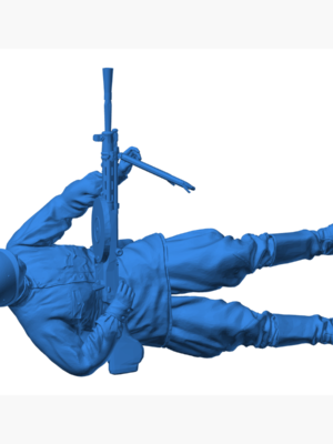 Soldat DP28 3D Baskı Modeli — Askeri Figür